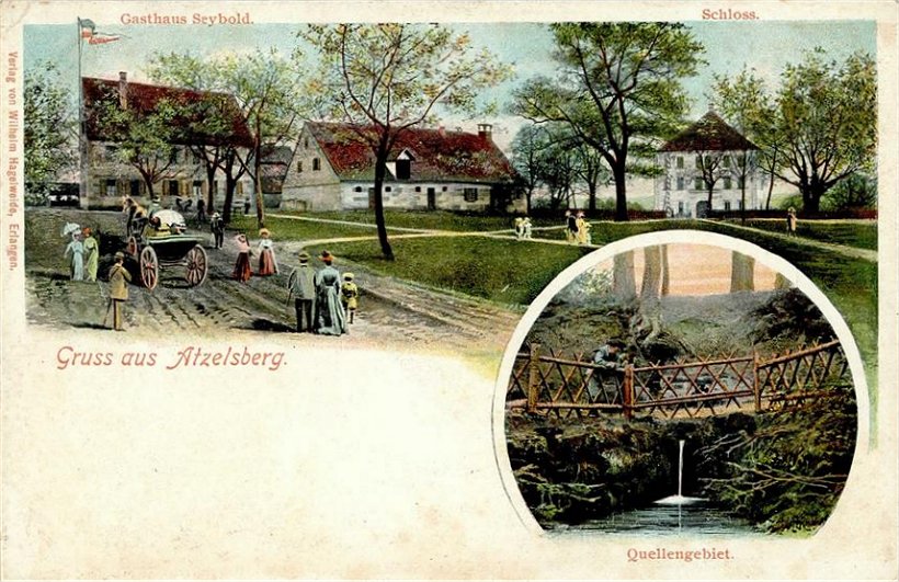 Atzelsberg Gasthaus Seybold um 1900