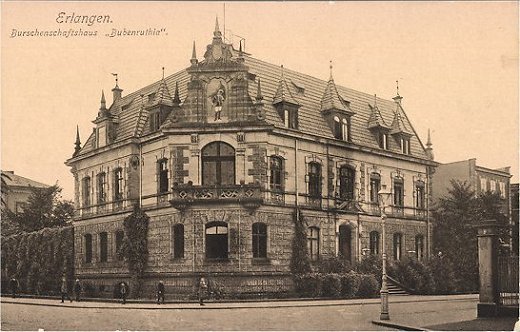 ERlangen Burschaftshaus der Bubenruthia um 1915