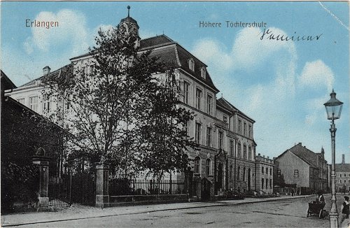 Marie-Therese-Gymnasium (früher Höhere Töchterschule) Erlangen 1910