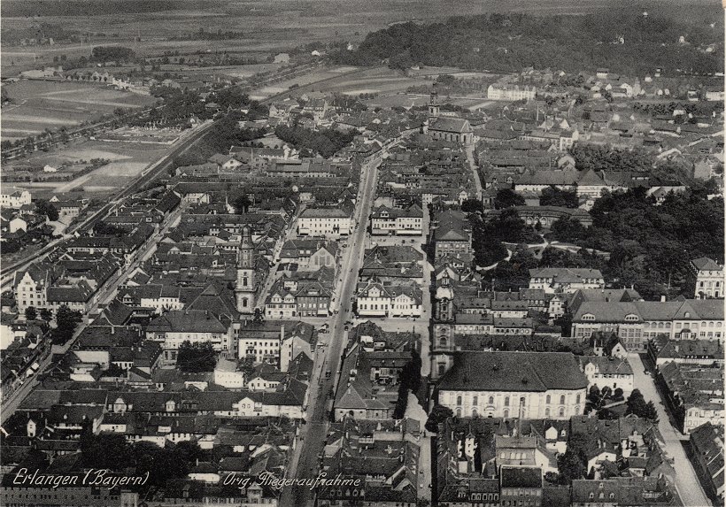 Erlangen Luftbild ca. 1932