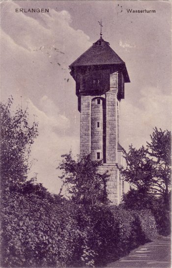 Elangen, Wasserturm auf dem Burgberg