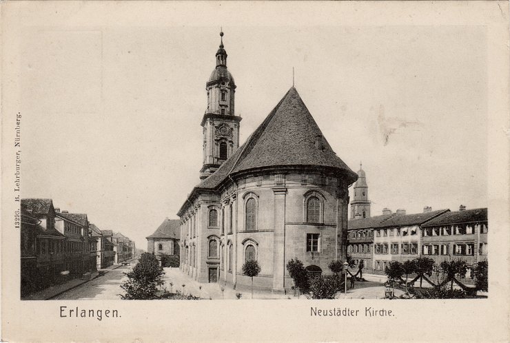Erlangen, Neustaedter Kirche um 1910