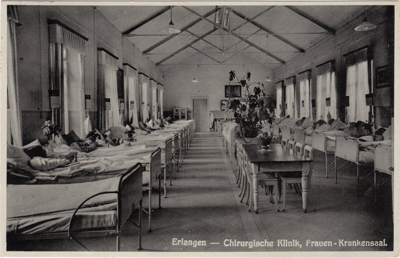 Erlangen, Chirurgie, Frauen-Krankensaal um 1936