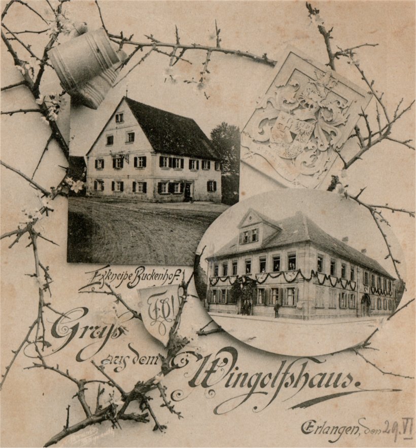 Buckenhof gasthaus Zum Goldenen Lamm 1897