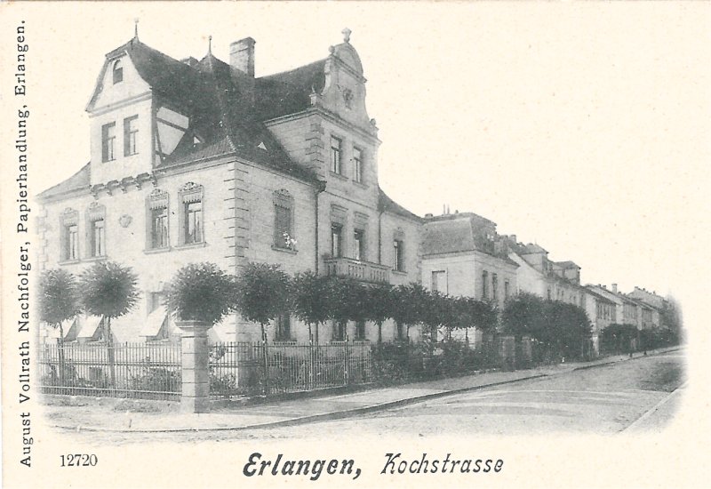 Erlangen, Kochstraße um 1905