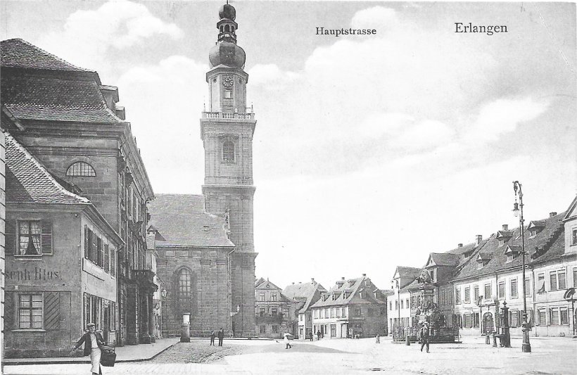 Erlangen, Martin-Luther-Platz um 1905