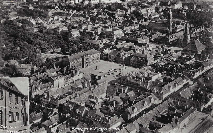 Erlangen Schlossplatz um 1930