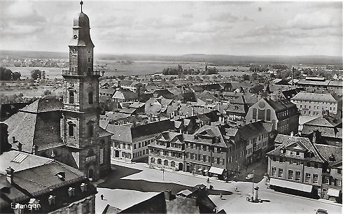 Hugunottenkirche Erlangen um 1938
