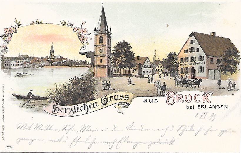 Erlangen_Bruck Gasthaus zum Goldenen Engel 1899