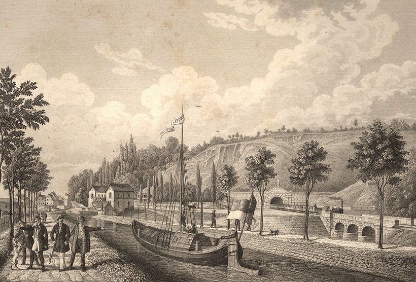 Ludwigskanal Erlangen 1845