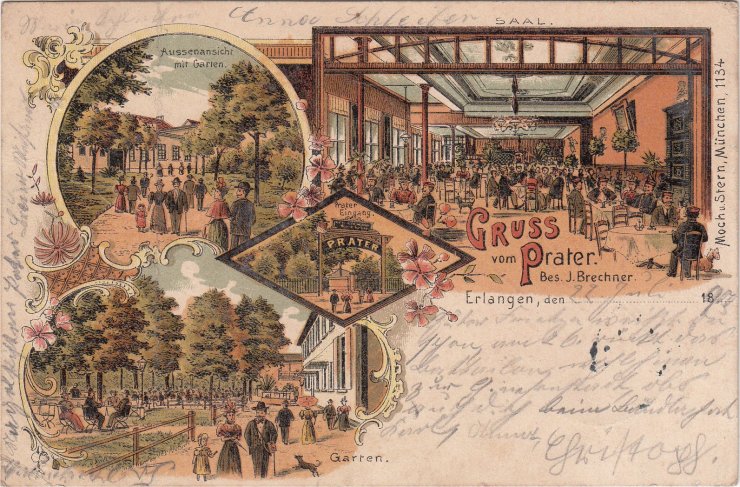Pratergarten Erlangen 1900