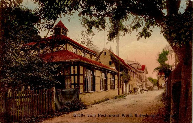 Rathsberg Restaurant Weiss um 1907
