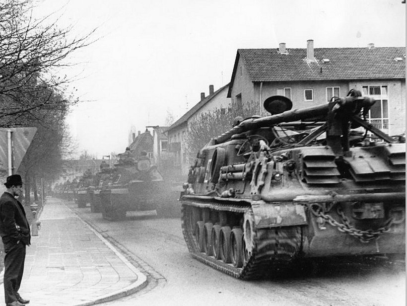 Erlangen Panzer rollen zum Güterbahnhof