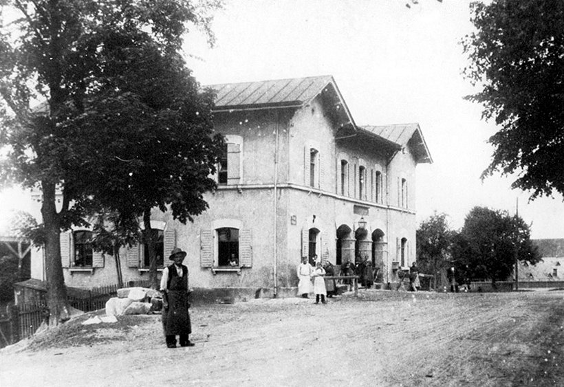 Erlangen Gasthaus zur Windmühle um 1900